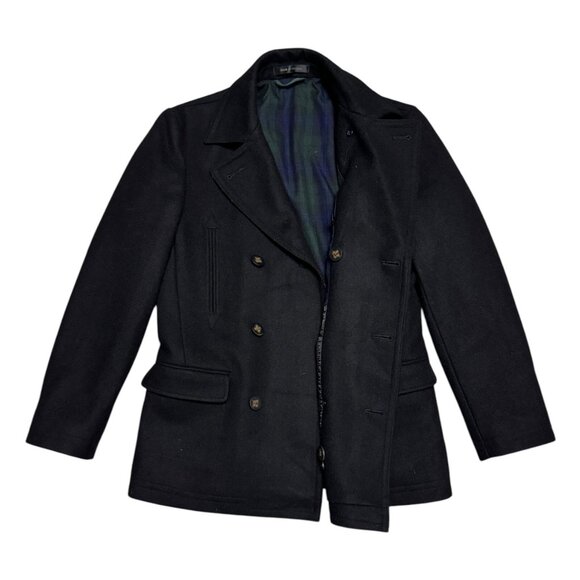 LAUREN RALPH LAUREN WOOL Designer Winter Business Casual Pea Coat Youth 14R - Picture 4 of 11